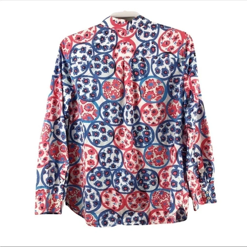 Talbots printed button